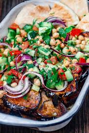 1/2 teaspoon kosher salt and pepper, to taste. Mediterranean Chickpea Salad With Za Atar And Fried Eggplant The Mediterranean Dish