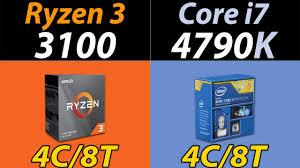 0.5mb/core más caché l3 por núcleo. Amd Ryzen 3 3100 Vs Intel Core I7 4790k