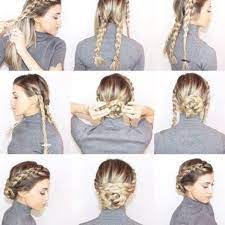 Quick And Easy Hairstyle For When You Need To Look Nicce D Two Low Buns For Long Hair Easy Updos Fun Hai In 2020 Geflochtene Frisuren Flechtfrisuren Coole Frisuren
