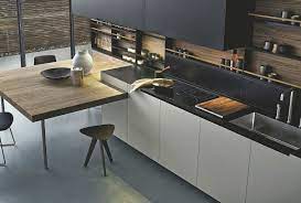cuisine avec table integree kitchen remodel layout diy kitchen remodel new kitchen designs