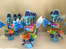 Trolls Boy Centerpieces Trolls Birthday Trolls Birthday Party Boy Birthday Parties