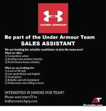 Website listing sales assistant jobs in malaysia: Sales Assistant Under Armour Oneriverside Job Arrowtech Sports Brunei Muara Bruneida Com Mobile 65518