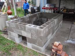 Cinderblock Pit Backyard Bbq Pit Brick Bbq Bbq Pit