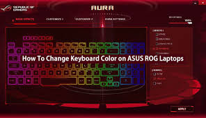 Turning asus keyboard lighting on/off. How To Change Keyboard Color On Asus Rog Laptops My Laptop Guide