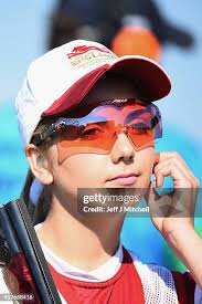 Laura Coles of Australia competes in the womens skeet qualifying at... News  Photo