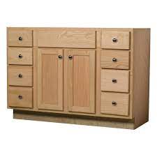 Now free shipping on all bathroom vanities. Quality One 31 1 2 H Unfinished Oak Vanity Cabinet At Menards