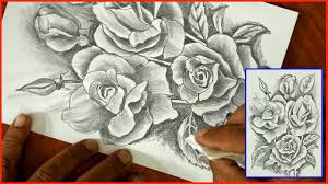Easy To Draw Roses Step By Step Diy Art Pencil Sketch Tutorials For Beginners S Nagender Youtube Easy Drawings Sketches Tutorial Pencil Sketch Tutorial