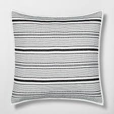 Black And White Striped Pillow Shams Hearth Hand With Magnolia Pillow Sham Textured Stripe Railroad Gray Hearth Hand With Magnolia In 2020 Euro Pillow Shams Pillow Shams Quilted Pillow Shams