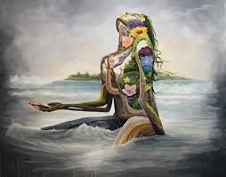 It Would Be Cool To Have Her Full Of People To Represent Society And Have Her Holding Or Crushing Tabula Rasa Surreal Portrait Nature Drawing Nature Art