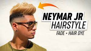 1 best soccer player haircuts. Neymar Jr Hairstyle Mens Fade Hair Dye Haircut Tutorial Youtube