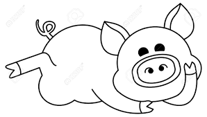 Keep your kids busy doing something fun and creative by printing out free coloring pages. Funny Cartoon Pig Figure Educational Activity For Children Printable Coloring Page For Kids Royalty Free Cliparts Vectors And Stock Illustration Image 114699454