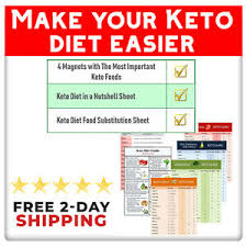 Details About Keto Diet Menu Food Weight Loss Guide Magnets Pack For Beginners Fast Shipping