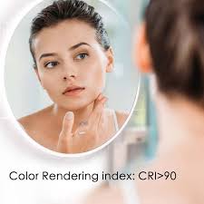 24 in. W x 24 in. H LED Small Round Mirror Frameless Wall mounted Bathroom  Vanity Mirror ; White wq-537