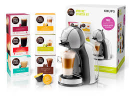 It's ideal as a first coffee machine because of its simplicity of use and minimal worktop footprint, and. Mini Me Starter Kit Nescafe Dolce Gusto
