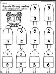 free printable summer math worksheets for preschool