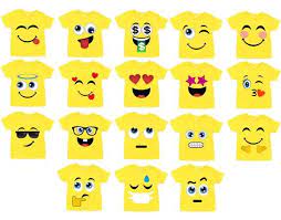 Emoji Shirt 18 Pack Printable Emoji Iron On Transfers For Etsy Emoji Birthday Shirt Emoji Birthday Emoji Party