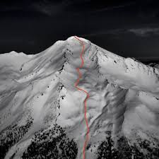 Image result for pictures of new avalanche above bunny Flats on mt. Shasta