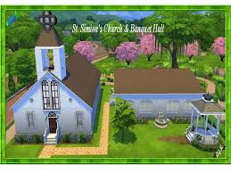 Wedding Venue Church Banquet Hall Sims 4 Sims Banquet Hall