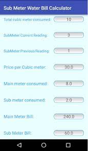 #submeter #computation thank you for watching guys! Sub Meter Water Bill Calculator For Android Apk Download