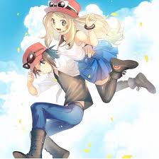 Pokemon Xy X Calem And Y Serena Pokemon Manga Pokemon Pokemon Kalos