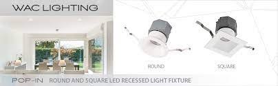 10w 20w 30w 40w 50w. Wac Lighting R4drdr F930 Wt Pop In 4in Round New Construction Led Recessed Light Single Amazon Com