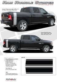 Details About 2009 2017 Dodge Ram 1500 Truck Rumble Stripes Decals Stripe 3m Graphics Pd2123