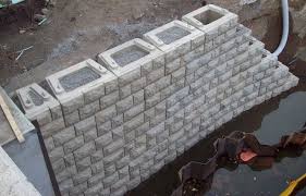 If you need to get rid of a cubic yard of concrete, this form will do. Verti Block Retaining Wall Sends Timbers Down The River Retaining Wall Block Wall Concrete Molds