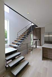 White Walls And Steel And Concrete Staircase Usual House Concrete Staircase Concrete Stairs White Walls