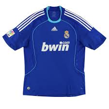 Real madrid kit history and visual identity over the last century, including club badges, colours, apparel and current official kit of los blancos. 2008 09 Real Madrid Adidas Away Shirt L For Sale 698110