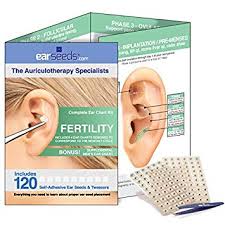 Fertility Ear Seed Kit 120 Ear Seeds Stainless Steel Tweezer