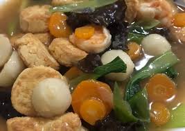 Sapo tahu merupakan campuran tofu dengan sayuran yang segar. Resep Sapo Tahu Jepang Yang Mantap