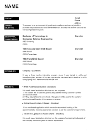 | best resume format for freshers. Resume Pattern Download Yerat