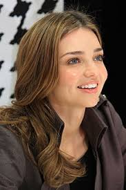 She's an australian supermodel with beautiful face, fabulous body and charm of a catwalk queen. Miranda Kerr Wikipedia