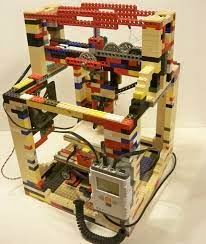 3d Printer Made Almost Entirely Out Of Lego Lego 3d 3d Printer Legos