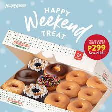 The recommended sale pricing can be found on page 6 of our fundraising kit. Krispy Kreme Happy Weekend Treat Promo