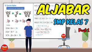 Aljabar Part 1 Penjumlahan Dan Pengurangan Youtube