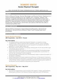 Physical Therapist Resume Samples Qwikresume