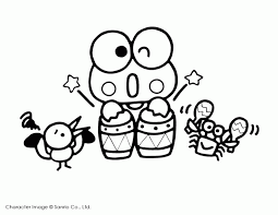Simply do online coloring for keroppi is afraid of mad bull coloring pages directly from your gadget, support for ipad, android tab or using our web feature. Keroppi Coloring Pages Coloring Home