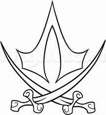 This logo/symbol i drew was a bit thicker than it should have been!! Logo Easy Assassin S Creed Drawings Novocom Top