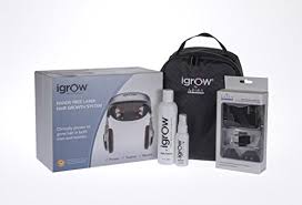 At first glance, you'll notice that the igrow laser hair growth helmet sports a very prominent set of headphones attached to the treatment system. Amazon Com Igrow Hands Free Laser Led Light Therapy Hair Regrowth Rejuvenation System Premium Travel Package Beauty