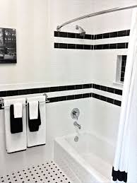 While navy is a brighter choice than black, it works well as an alternate neutral, adding a hint of visual interest without overpowering the room. Black And White Bathroom Floor Tiles Uk Novocom Top