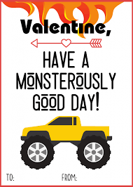 Its a big fun to color printables together. Printable Truck Valentine Cards For Kids Views From A Step Stool