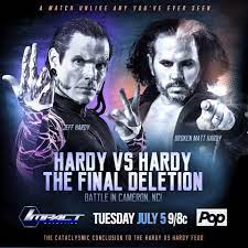 Falling apart by zebrahead jeff hardy vs matt hardy wrestlemania 25 highlights nuevo video suscribete, deja un like q no. Hardy Vs Hardy The Final Deletion 2016