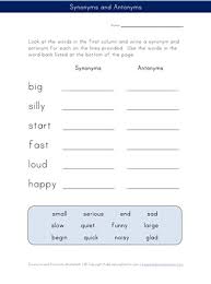 Synonyms are words that mean about the same thing; Synonyms And Antonyms Worksheet All Kids Network