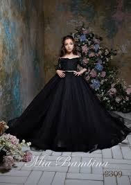 2309 Black Flower Girl Dress Off Shoulder Ball Gown For Photoshoot Or Formal Event Flower Girl Dresses Tulle Black Flower Girl Dress Flower Girl Dresses