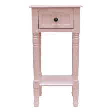 Decor Therapy Simplify Pink 1 Drawer End Table Fr8668 The Home Depot Decor Therapy Square Accent Tables Accent Table
