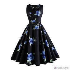 فساتين صيفية قصيرة موضة 2018 موديلات فساتين 3dlat Com 12 18 7c39 Plus Size Retro Dresses Retro Dress Retro Vintage Dresses