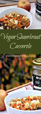 Vegan Sauerkraut Casserole Recipe Saurkraut Recipes Sauerkraut Vegan Recipes Healthy