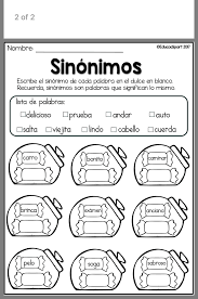 Pin De Joelyz Cartagena En Act Espanol Sinonimos Para Ninos Sinonimos Y Antonimos Hojas De Trabajo