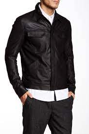 Nordstrom Rack Helmut Lang Leather Trucker Jacket Trucker Jacket Jackets Leather
